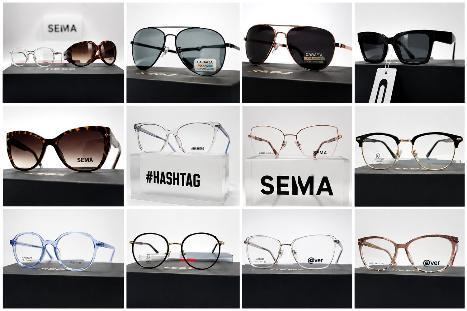 Colección de armazones nuevos en Óptica Hospital de Lentes, Teziutlán